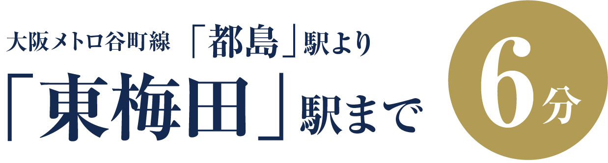 東梅田駅まで6分